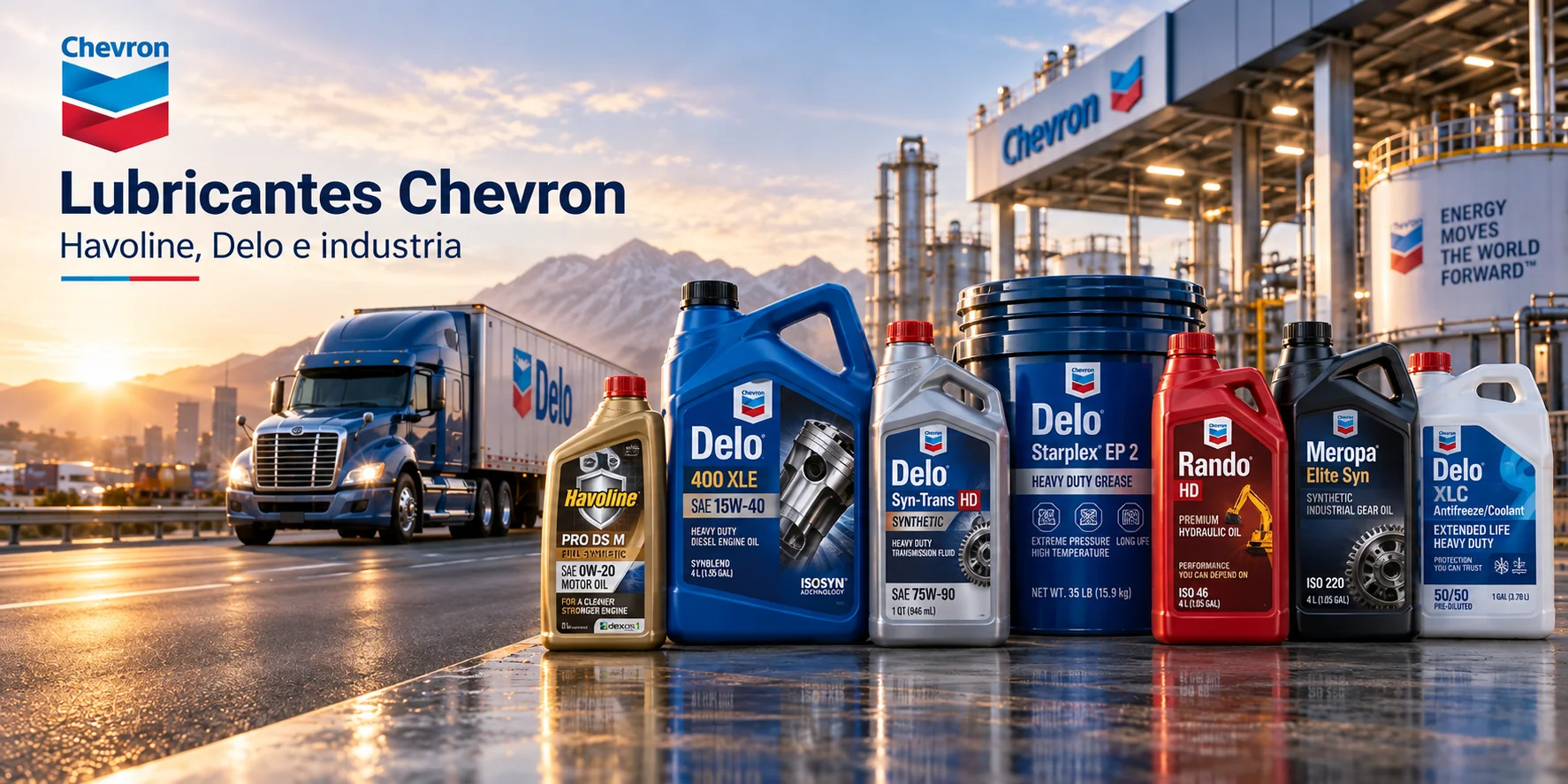 Lubricantes Chevron: Havoline, Delo e industria