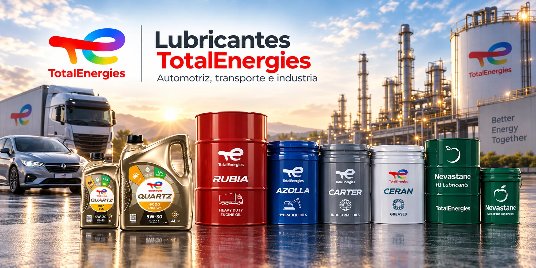 Lubricantes TotalEnergies: automotriz, transporte e industria